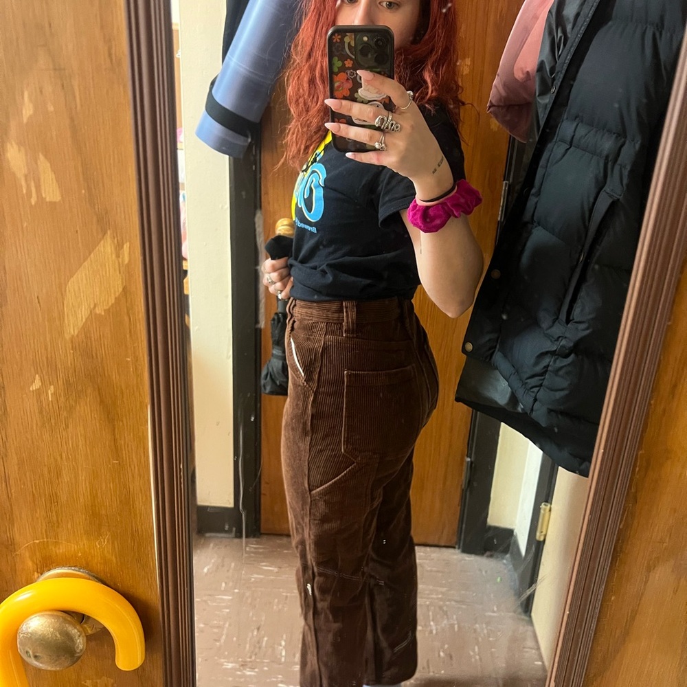 PacSun High Rise Brown Corduroy Pants - Picture 2 of 6